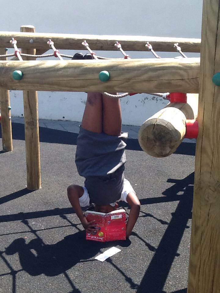 oakfoxfield's tweet photo. @FoxfieldEnglish Oak are practising their #extremereading ready for the summer holidays @foxfield http://t.co/2jXn06eEgS