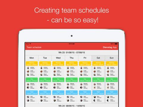 GIVEAWAY: Retweet now for a chance to win iPad app Dienstag - schedule your team! getapp.cc/app/903932752