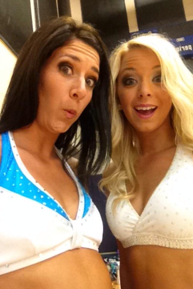 DND_Kim's tweet photo. #TBT to last years auditions. I can't believe that auditions are tomorrow! 💛🏀💙 #totallyDND #DNDauditions2015 http://t.co/mLVj2mQCym