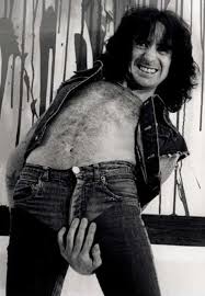 Happy birthday Bon Scott (Ronald Belford Scott) singer with from 1974 until his death in 1980 - would be 69. 