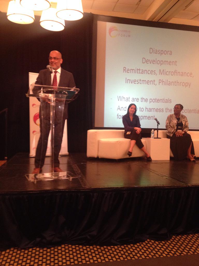 CMFA_Sec's tweet photo. The final day of our forum, Raj Bhondoe discusses the importance of migration to development. #cmfvi @Premacharya http://t.co/i0lqahH0Wi