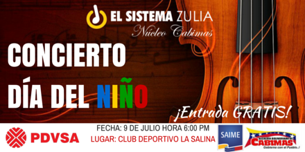 SistemaCabimas's tweet photo. HOY: Mas de 120 músicos y mas de 300 voces corales unidas para    que disfrutes el #DiaDelNiñoCabimas http://t.co/ha6dSD9kHd