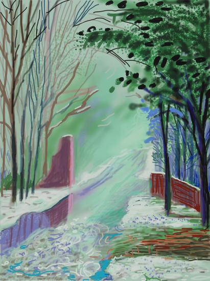 Happy 78th birthday David Hockney! If in London, check out his ipad drawings at through Aug. 28. 