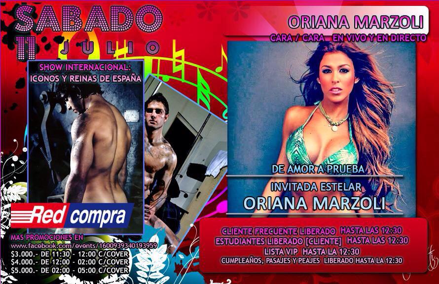 OrianaGMarzoli's tweet photo. Este sábado 11 voy a estar en @divasdiscoteque 👏👏👏 con ganas de ver a ese público tan entretenido 😘😘😘 http://t.co/hjqgROOIcm