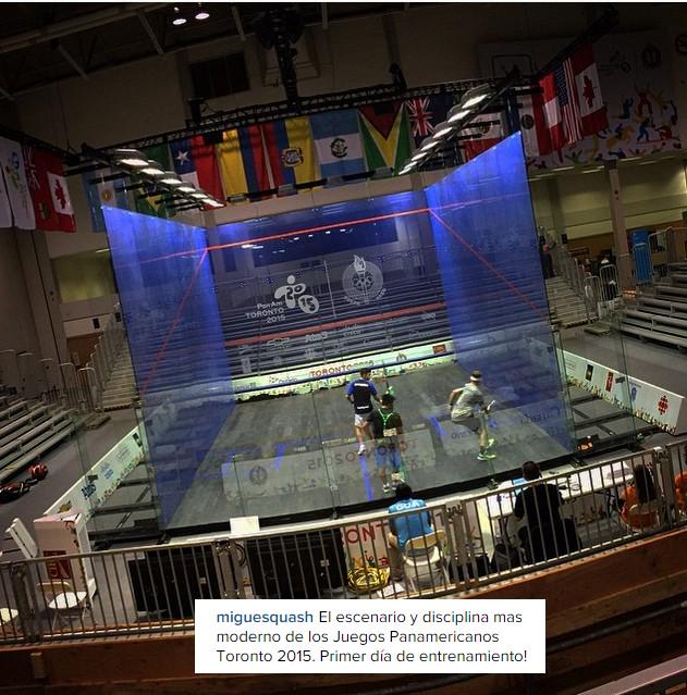 First look at the #PanAmSquash court ...