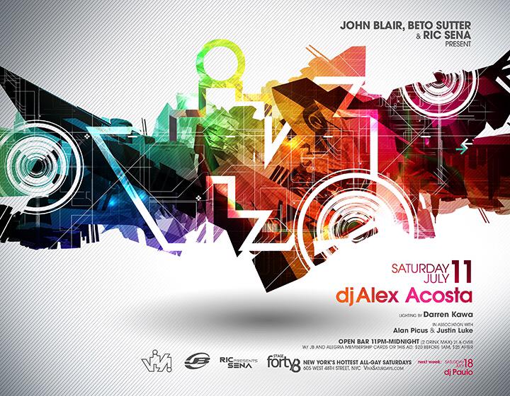 DJAlexAcosta's tweet photo. This Saturday I'm back in NY! See you all at #VIVASaturdays #NYC #HouseMusic #lgbt #circuitparty http://t.co/s7KAJloRGq