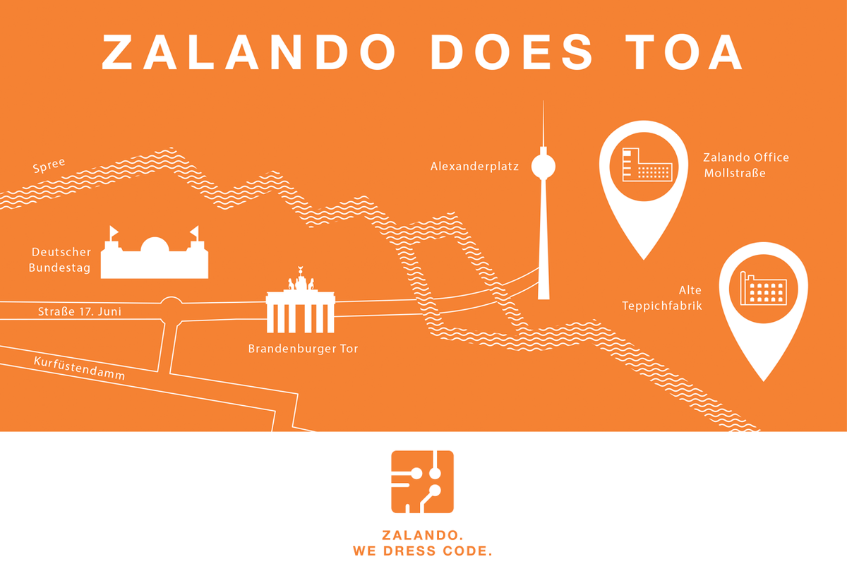 ZalandoTech's tweet photo. Zalando does @TOABerlin! Get the full story on our Tech Blog: https://t.co/R4AH46EE97 #ZuperPower http://t.co/iQ4EMEEqgA