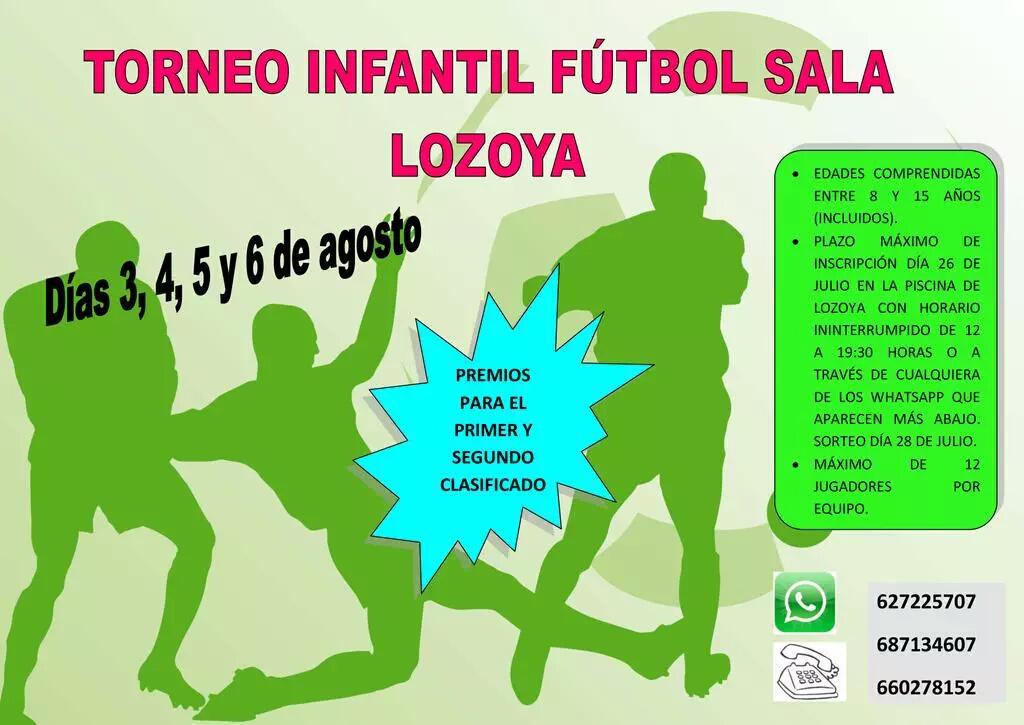 LozoyaFS's tweet photo. SI tienes entre 8 y 15 años y te gusta el futbol.Haz un equipo para el TORNEO DE FUTSAL DE LOZOYA! Del 3 al 6 Agosto! http://t.co/sukfaG6CY1