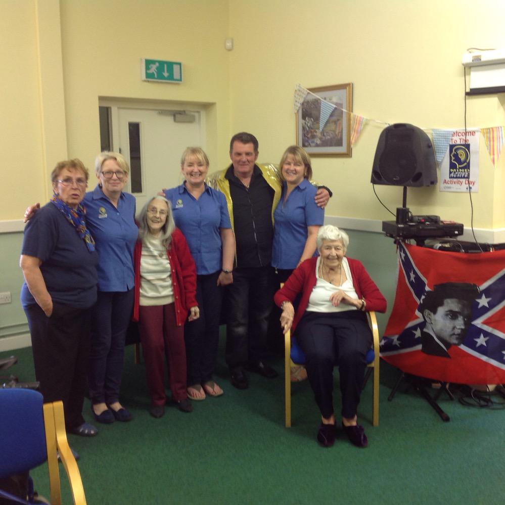 CranleaCareHome's tweet photo. The cranlea ladies, Derek Elvis tribute act &amp; the brilliant girls from #MindActive Thank you for another lovely day http://t.co/Ng7iD2FS6D