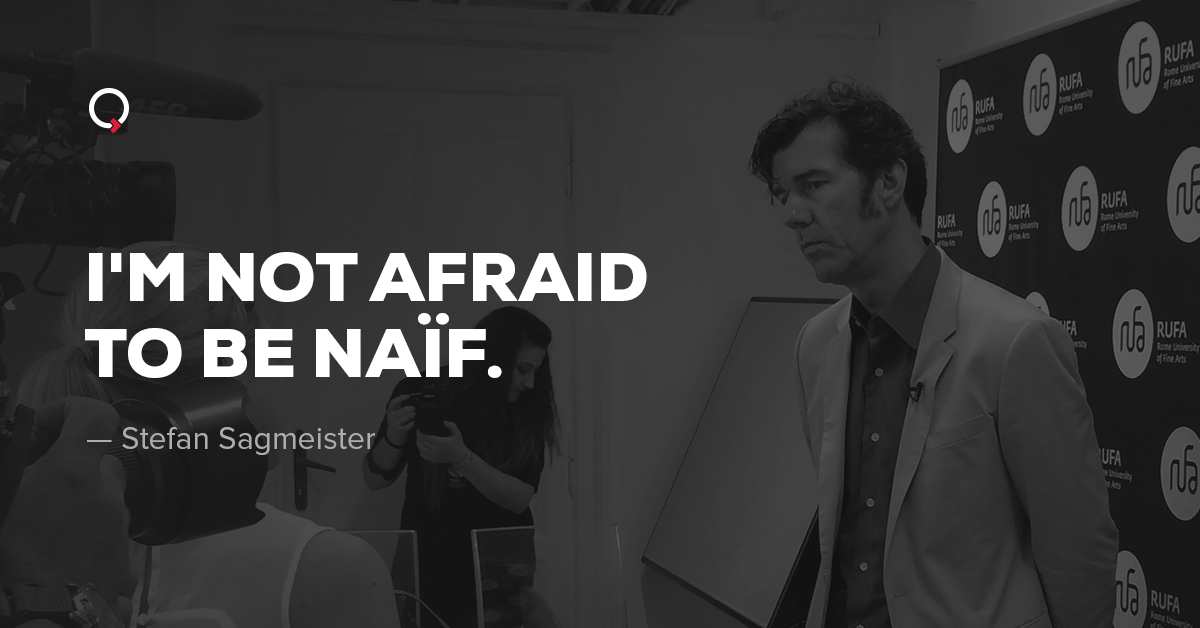 IQUII's tweet photo. Il nostro reportage dell'evento #RoadtoCreativity condotto da Stefan #Sagmeister. Enjoy > http://t.co/5b8froDJif http://t.co/awDhCIypzD