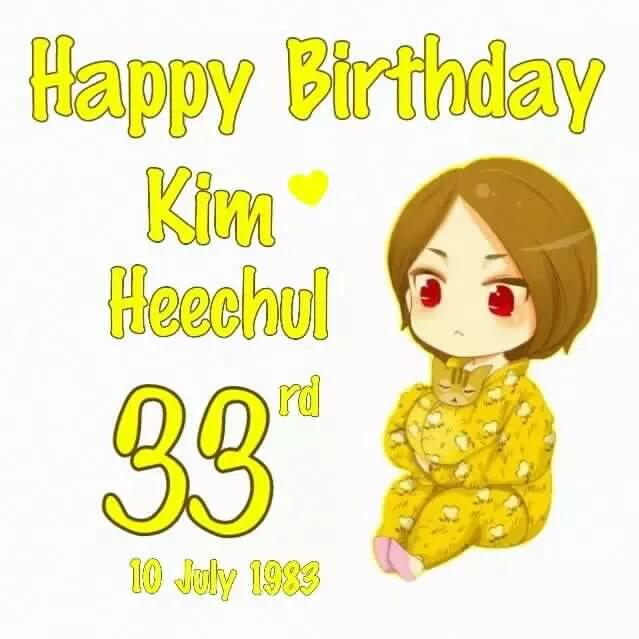 Happy birthday kim heechul  i wish you all the best   