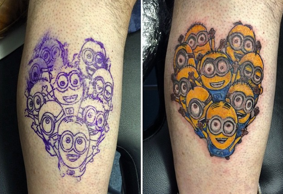 Minions Despicable Me Fun-Set Tattoo TattooS Decoration | Fruugo US