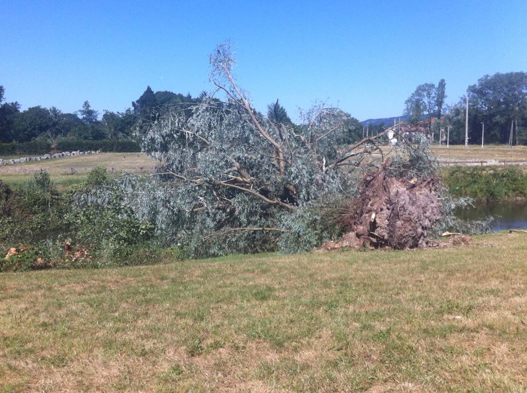 A proximité de la base de loisirs de #Bouvent à #Bourg #tornade