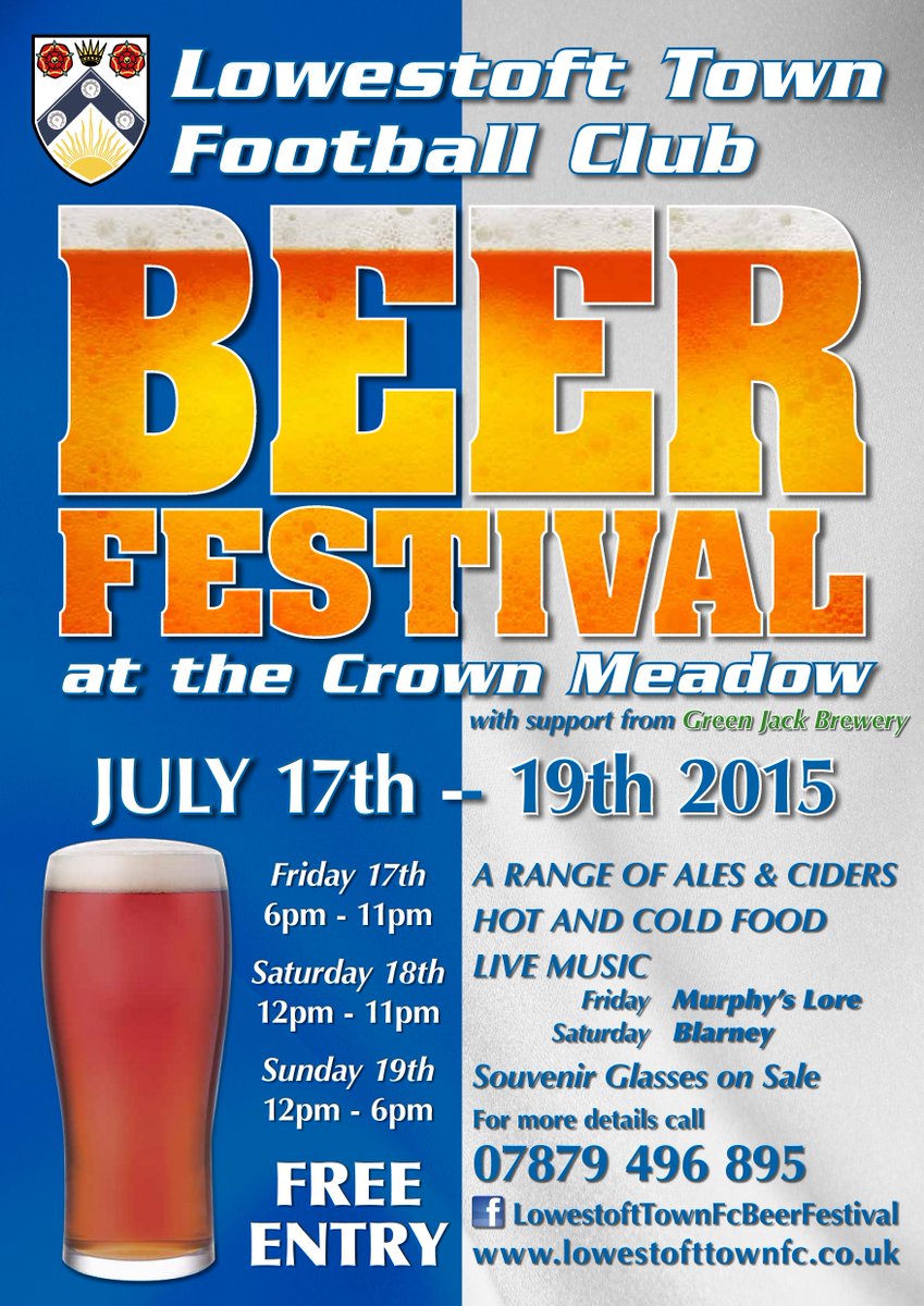 OFCLTRAWLERBOYS's tweet photo. @fiveonetaxis Thanks for being a sponsor. Can you please RETWEET.
LTFC BEER FESTIVAL - Fri 17th July - Sun 19th 2015 http://t.co/VrSsgIiDPk