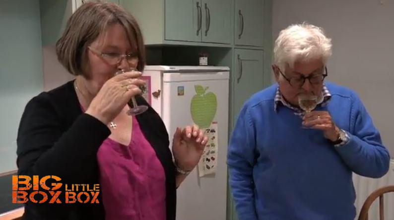 Of COURSE they put sherry in the safe. What else would they put in there?? #BigBoxLittleBox