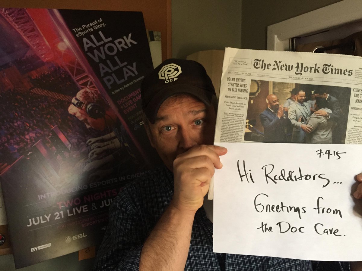 PatrickCreadon's tweet photo. greetings redditors... looking forward to our AMA in about a half hour http://t.co/Y8cEQqRpZz