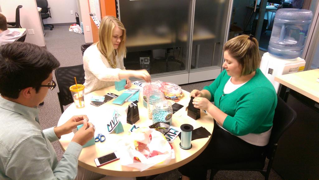 MVPLabLdn's tweet photo. The team is busy making the favors for the anniversary party tomorrow!! http://t.co/tTyMlXbbHe
