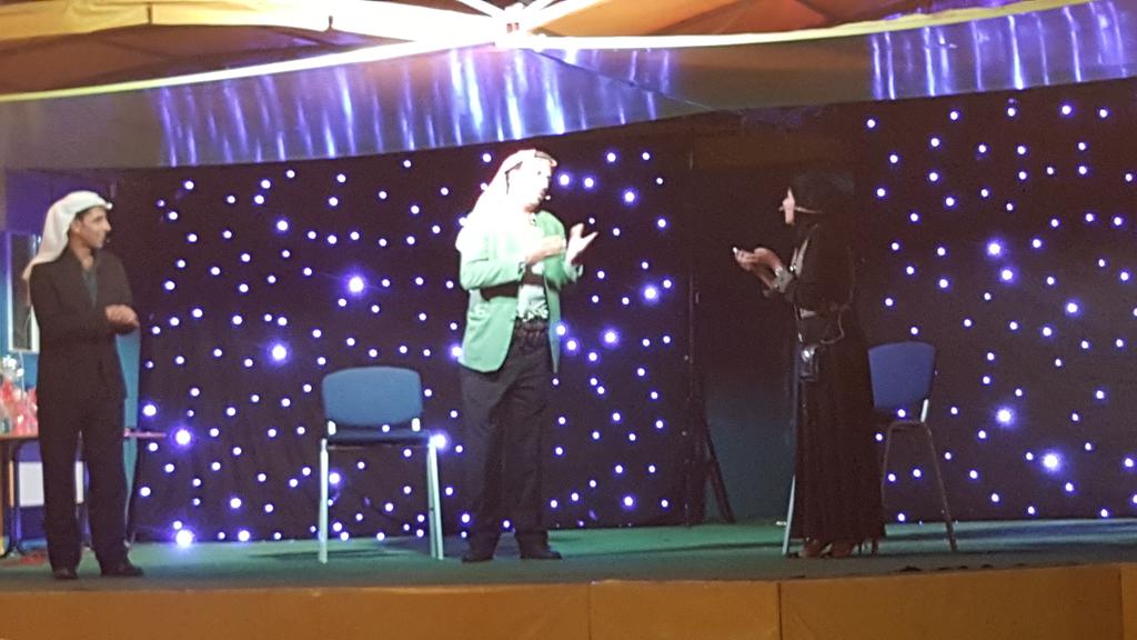 yznsawalha's tweet image. زعل وخضرة الان على مسرح #مركز_زها 

@zaha_center