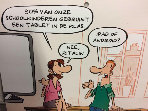 Tabletgebruik in de klas stijgt... . #cartoon #onderwijs " #tablet #ipad <a href="/BLIKOPENER333/">ONLY NEWS</a> #ritalin #android