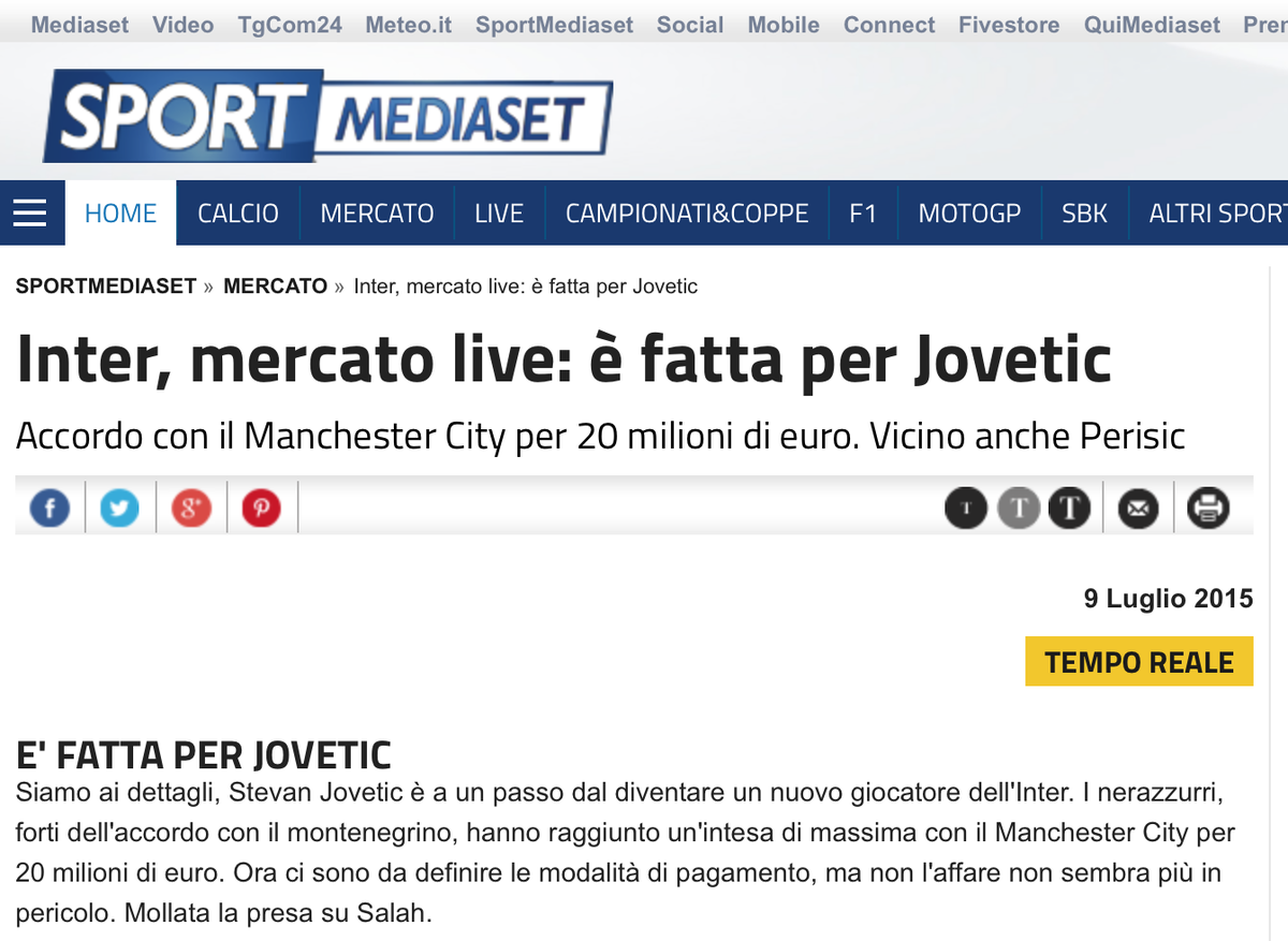 MrAcconci's tweet photo. Inter-Jovetic is done according to @Sport_Mediaset http://t.co/8DgdbvJF1D