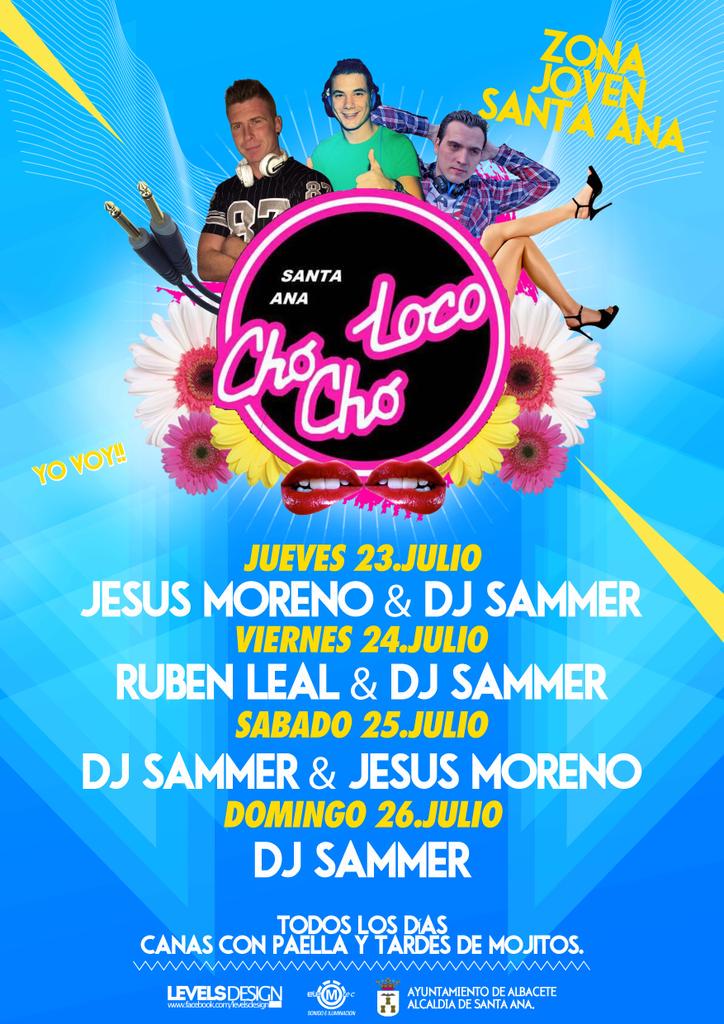 Diseño de cartel para #ChochoLoco con @SAMMER_86 <a href="/Dj_JesusMoreno/">Jesus Moreno</a> &amp; <a href="/djRubenLeal/">Ruben Leal</a> menudas fiestas llegan a Santa Ana !🎊