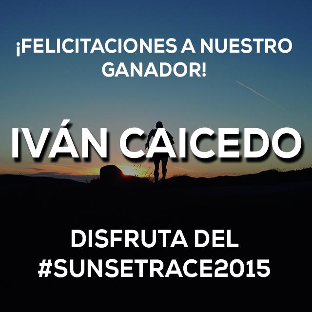 tomatitanium's tweet photo. ¡Tenemos un ganador! @ikaicedo se lleva la boleta para el #SunsetRace2015. ¡Gracias por participar! http://t.co/d1dGsYx7kT