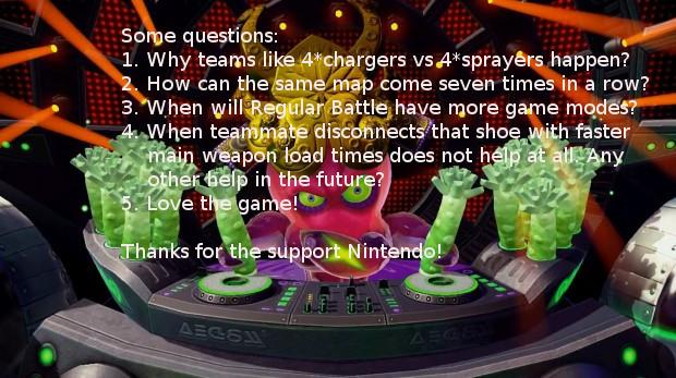 LasseMars's tweet image. Some thoughts about #splatoon. Game is great, but it has some "problems" #questions #futureupdates #nintendo #fun