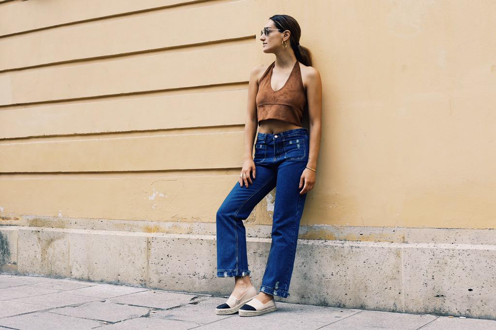 KenzaSMG's tweet photo. Outfit of the day 🔶 @riverisland top and shoes, @e_believe_ pants. http://t.co/3YJLdeCdQb