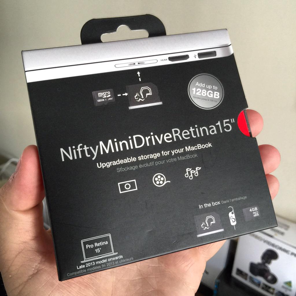 CazuaLLUK's tweet photo. Just got this @NiftyMiniDrive for my Retina MacBook Pro! :D #niftydrive #nifty #macbook #niftyminidrive http://t.co/u1WrF9eH27