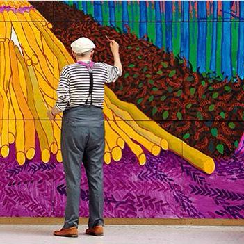 \"Home is where art is.\" Happy Birthday David Hockney!     