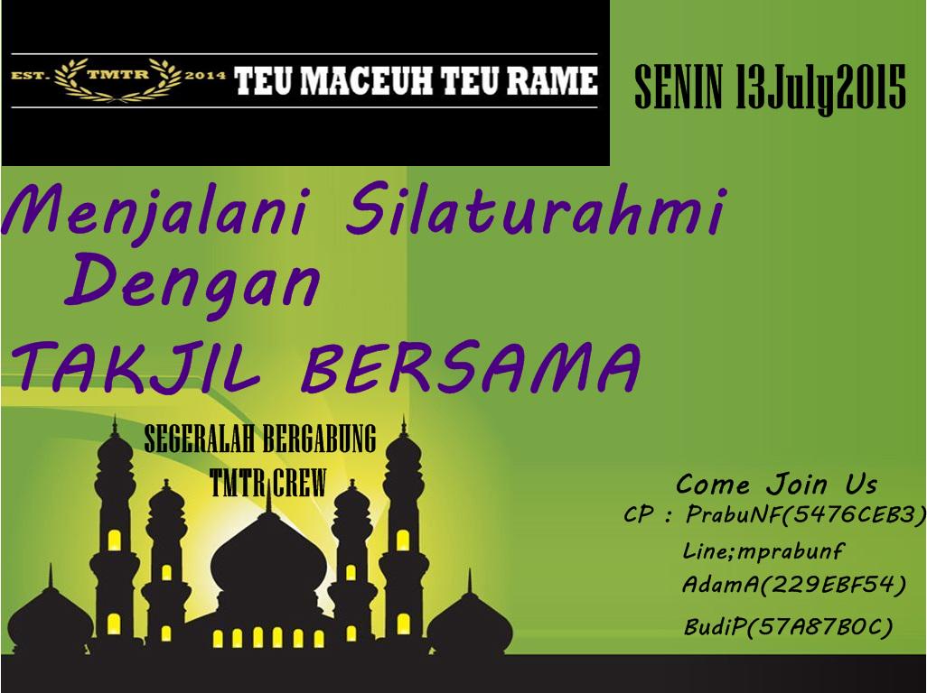 silaturahmi jeung saha?RT"@TMTRFams: UNDANGAN "