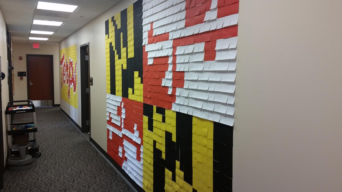 SmithSchool's tweet photo. DAR had a great team-building activity that resulted in awesome decorations for 4570 VMH! Stop by to see. #SmithTerps http://t.co/hP3m2dyK0D