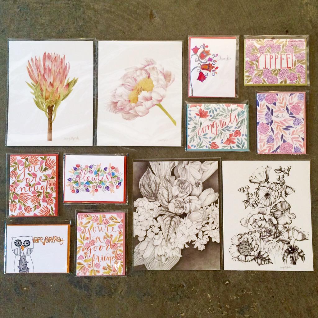 Dreamerconcepts's tweet photo. New cards and prints from @frameworthyd are in! Come see us until 4 today! http://t.co/rsmUCqbmR0