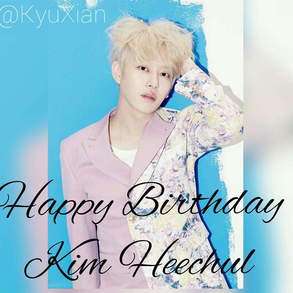 Happy birthday Kim Heechul^^ 