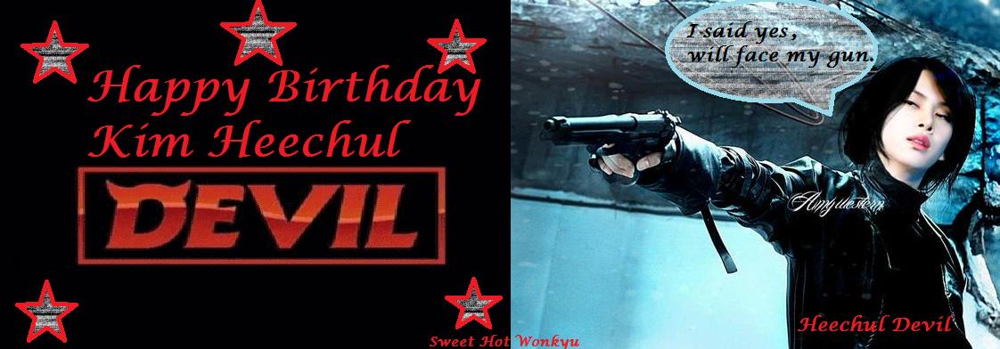 Happy Birthday my DIVA Kim Heechul.  . 