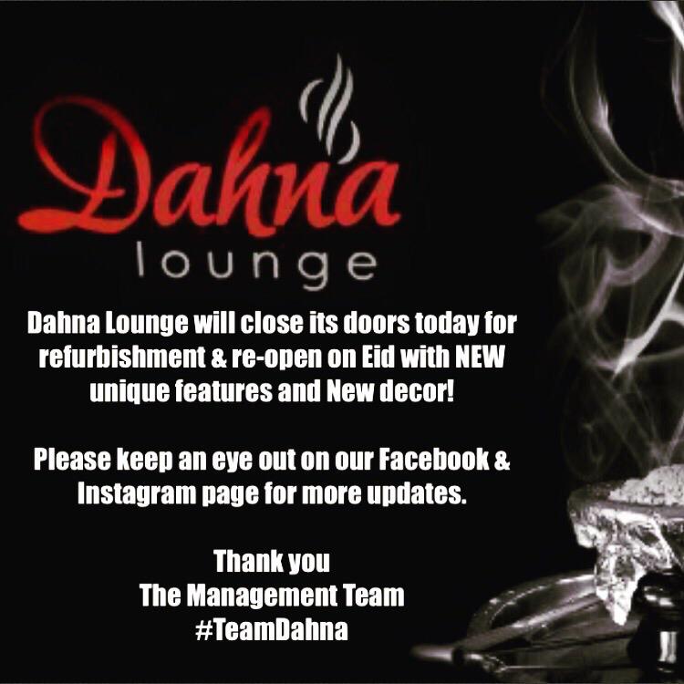 DahnaLounge's tweet photo. Notice For Our Customers We Will Be Closed Today http://t.co/X9rBXVIC1O