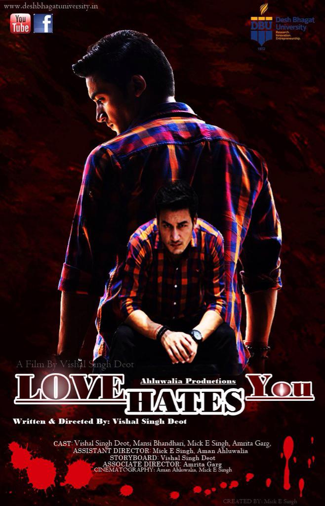 786jsking's tweet photo. Here we have the TEASER of our Short Film by Vishal SinghLOVE HATES YOU http://t.co/1UAxYSCZCq MUST WATCH &amp; SHARE IT http://t.co/LGol3A735b