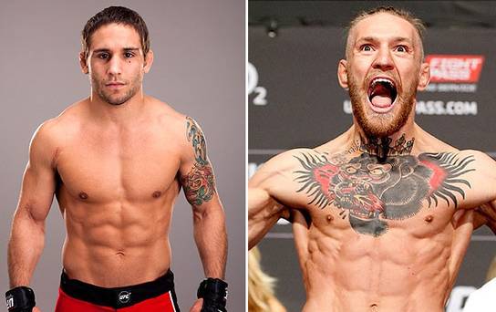 IndoSport's tweet photo. Live: Chad Mendes v Conor McGregor press conference: http://t.co/diTrKPYhne #UFC @TheNotoriousMMA http://t.co/wm4SomYeHm