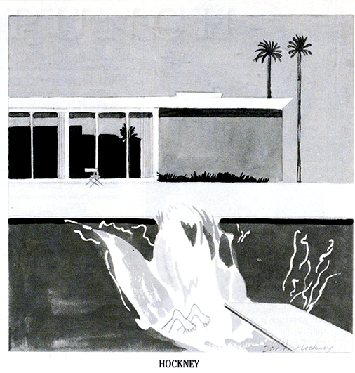 Happy Birthday David Hockney! 78 today.
1980  by ffolkes, Punch magazine 