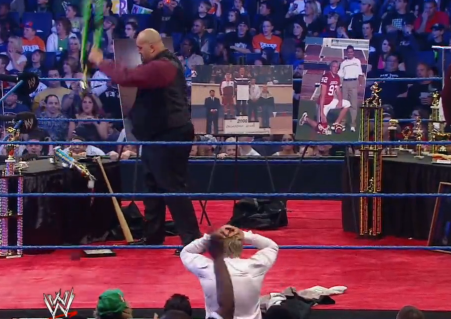 WWE's tweet photo. Check out these Superstars taking their rage out on inanimate objects: http://t.co/6fXMjcPzhm http://t.co/CQVzjBZYK5