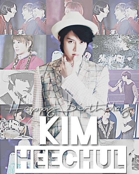 Happy birthday to our big space star, beautiful milky white skin Oppa, Kim Heechul !       