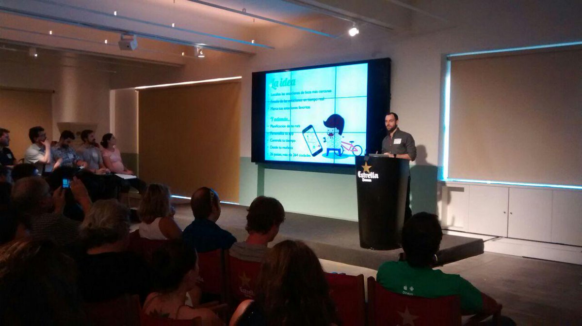 appcircus's tweet image. .@B2BApp se presenta. Dirigida a los usuarios de los servicios de alquiler de bicicletas. #ACBarcelona