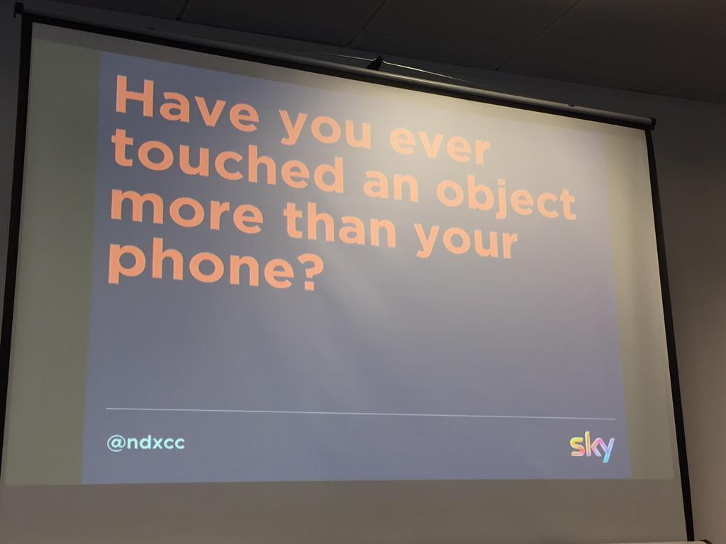 catehstn's tweet image. "Have you ever touched an object more than your phone?" #leedstechhub @ndxcc