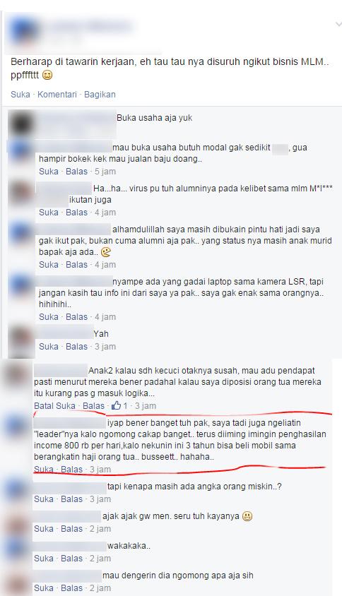 Meperihatinkan pola fikir jaman sekarang semakin kelihatan dengan cara-cara yg kurang wajar...