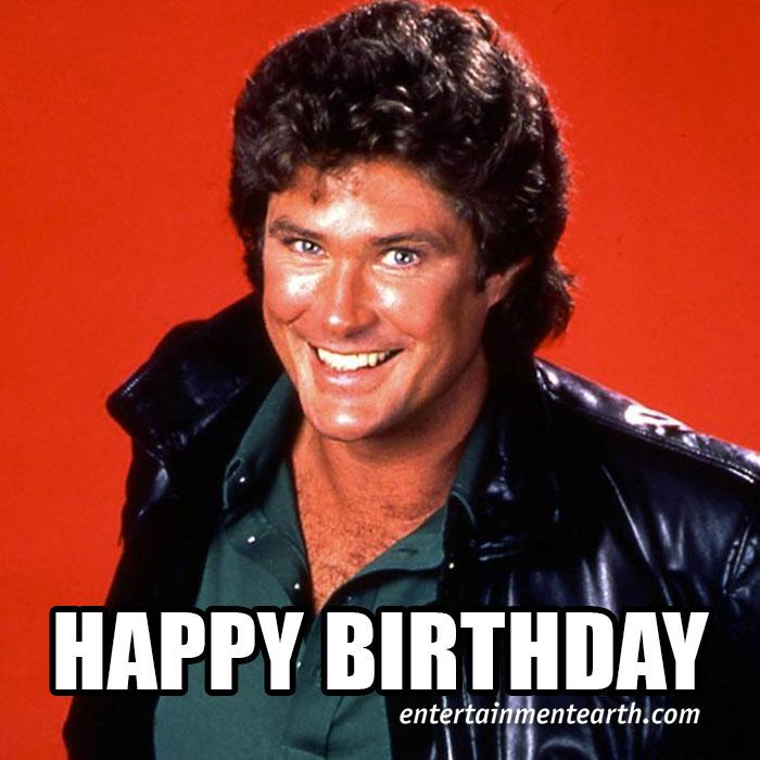 Happy 63rd Birthday to David Hasselhoff of Knight Rider ! Shop Collectibles:  