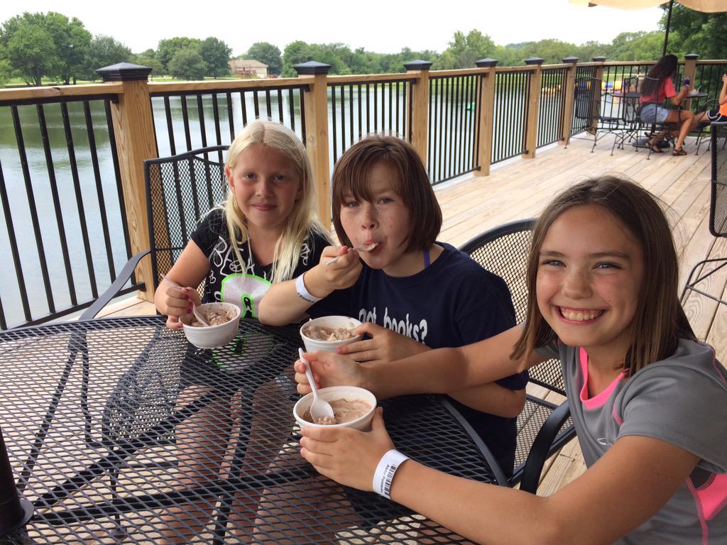 YouthfrontCamp's tweet photo. "Wait, do I need to call my mom and dad to ask if I can have ice cream?" Nope! #yfwest #session6b #icecream http://t.co/JcVA2c024q