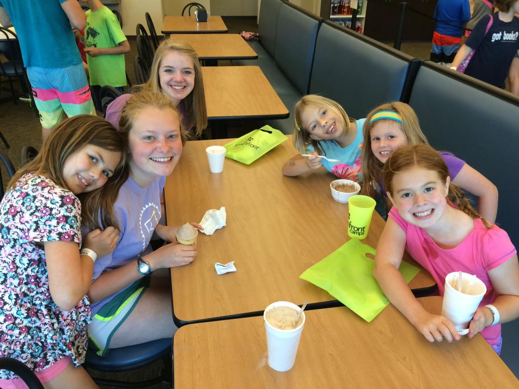 YouthfrontCamp's tweet photo. "Wait, do I need to call my mom and dad to ask if I can have ice cream?" Nope! #yfwest #session6b #icecream http://t.co/JcVA2c024q