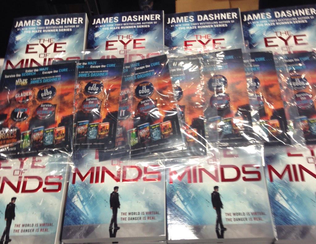 RMFNYC's tweet image. Calling #DashnerArmy!! #TheEyeOfMinds and #TheMazeRunner buttons! @randomhousekids booth 1515! @jamesdashner