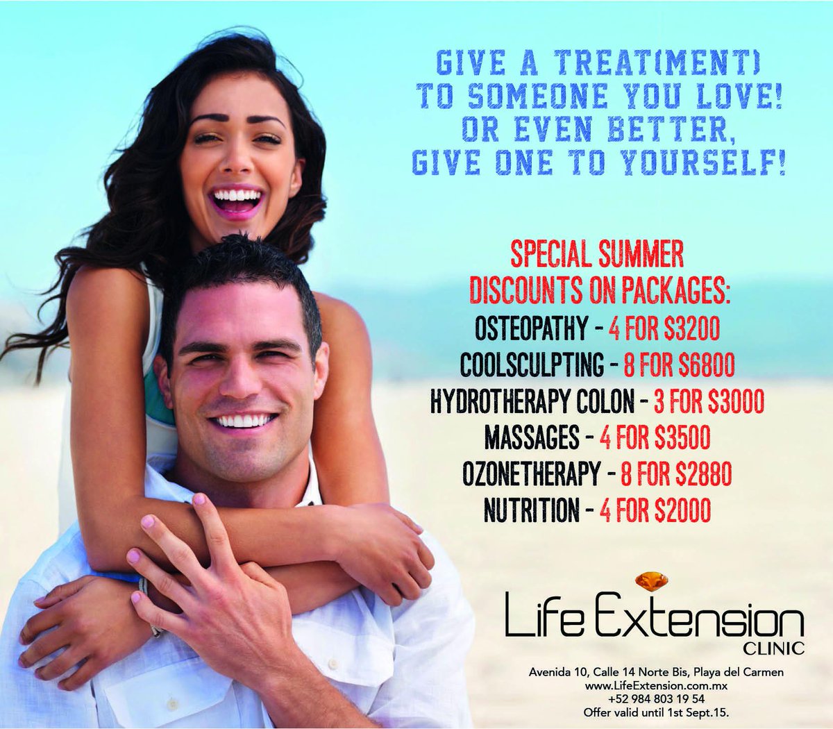LifeExtensionRM's tweet photo. Don't miss our great promotions on packages. Available for a limit period only. Contact us today for appointments! http://t.co/BWcPd3atk0