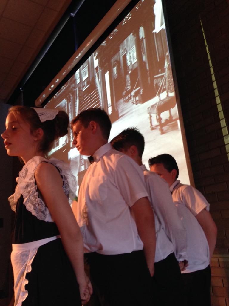 Miss Heyes' view from backstage at the first performance of Annie Jr! What a show! We're surrounded by superstars :)